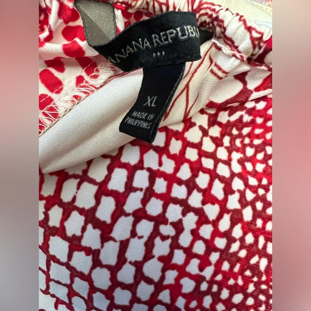 Banana Republic red halter twist neck dress - Picture 5 of 8